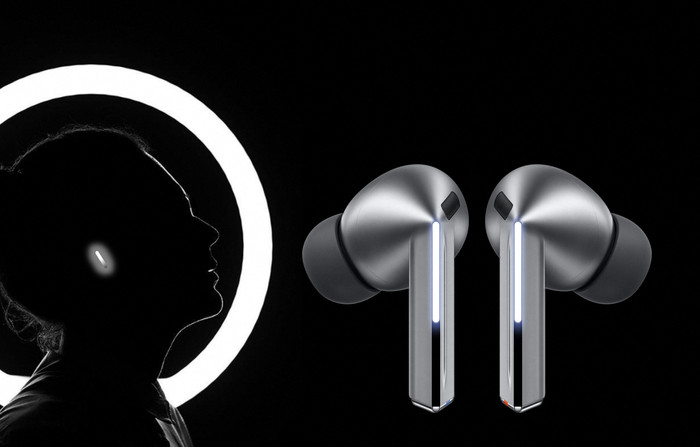 Samsung Galaxy Buds3 Pro White product in use