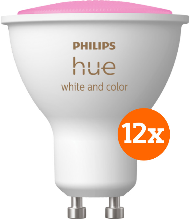 Philips Hue White and Color GU10 Lot de 12 Main Image