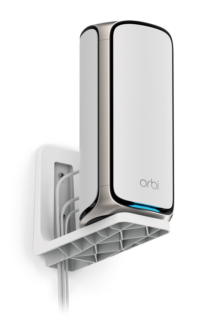 Netgear Orbi wandhouder voor Wifi 7 modellen (RBEWM) wit rechterkant