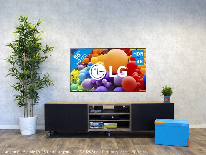 LG 55UR78006LB + Barre de Son visuel Coolblue 1