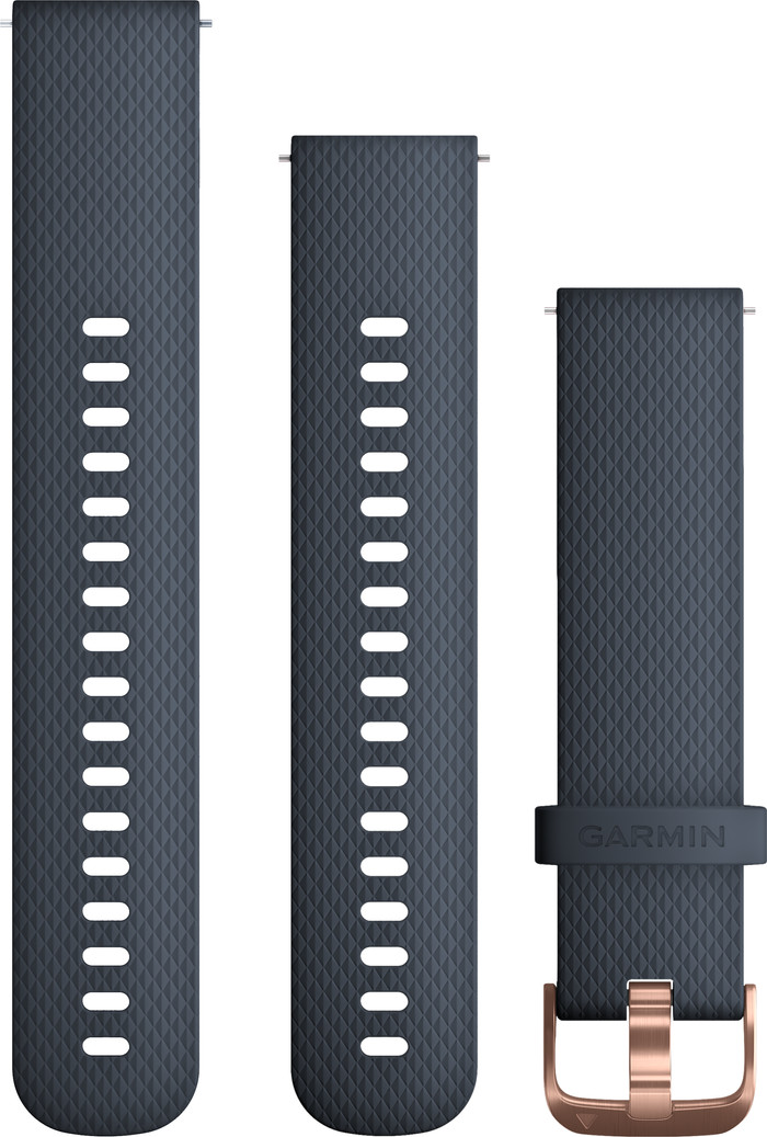 Garmin Siliconen Bandje Blauw/Roségoud 20mm Main Image