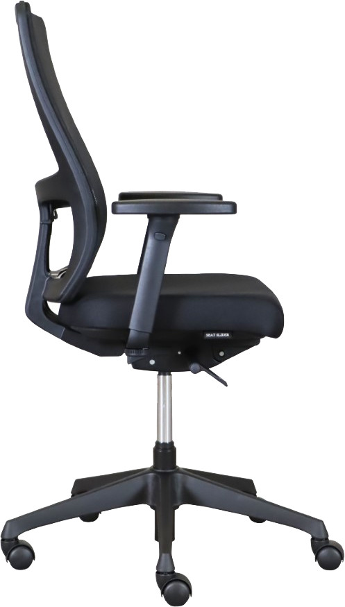 Euroseats Torino Bureaustoel + Wielen Voor Harde Vloeren linkerkant