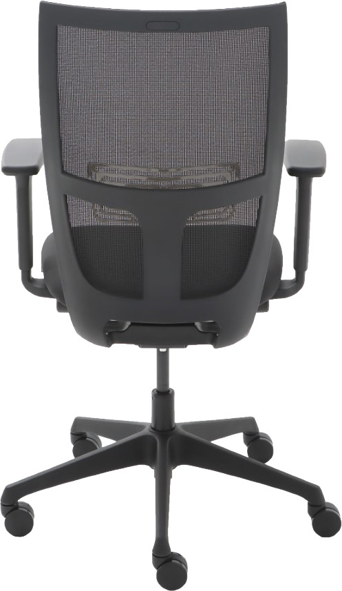 Euroseats Curve Chaise de Bureau + Roues pour Sols Durs arrière