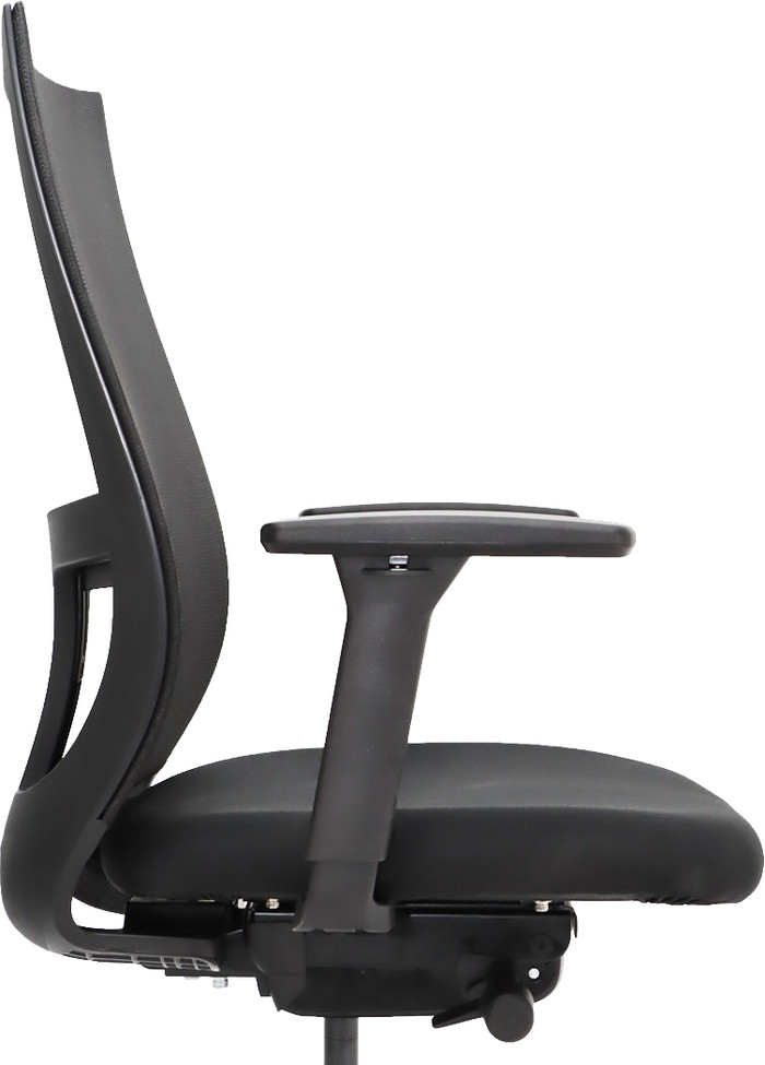 Euroseats Curve Chaise de Bureau + Roues pour Sols Durs côté gauche