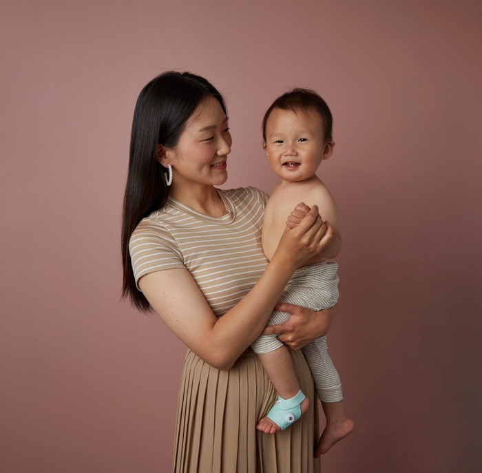 Owlet Cam 2 + Dream Sock Bedtime Blue OW-DSDUO-BL product in gebruik