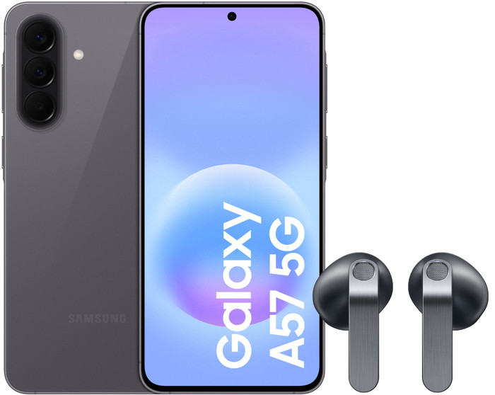 Samsung Galaxy A57 256 Go Gris 5G + Samsung Galaxy Buds4 Noir Main Image