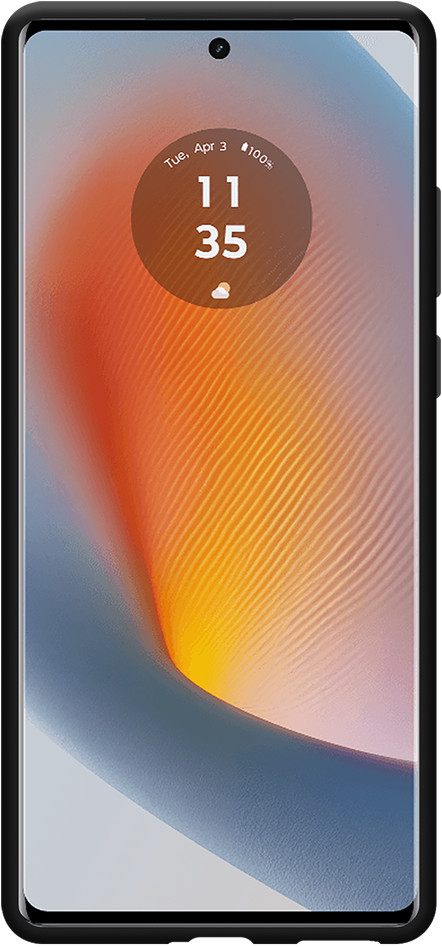 Just in Case Soft Design Motorola Edge 50 Fusion Back Cover Black front