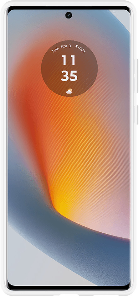 Just in Case Soft Design Motorola Edge 50 Fusion Back Cover Transparent avant