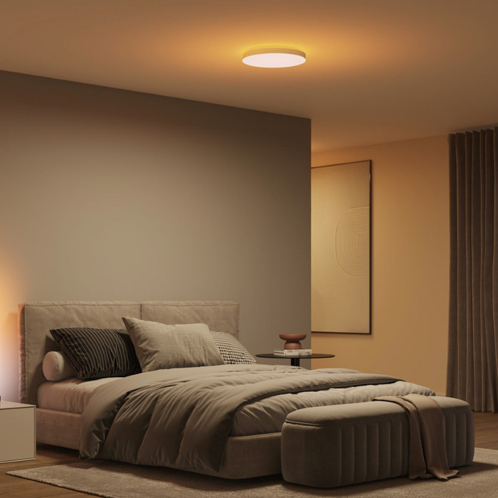 Philips Hue Datura Panel Light - White and Color - Round - White - Small product in use