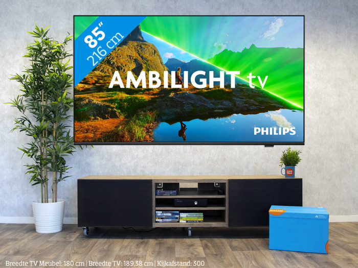 Philips 85PUS8309 - Ambilight (2024) + JBL Bar 800 Zwart visual Coolblue 1