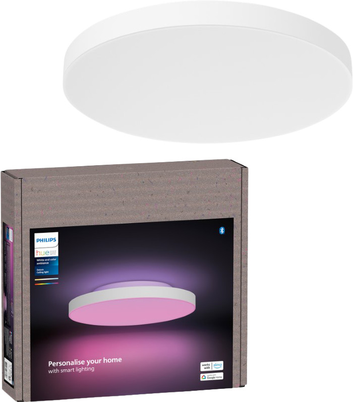 Philips Hue Datura paneellamp - White and Color - rond - wit verpakking