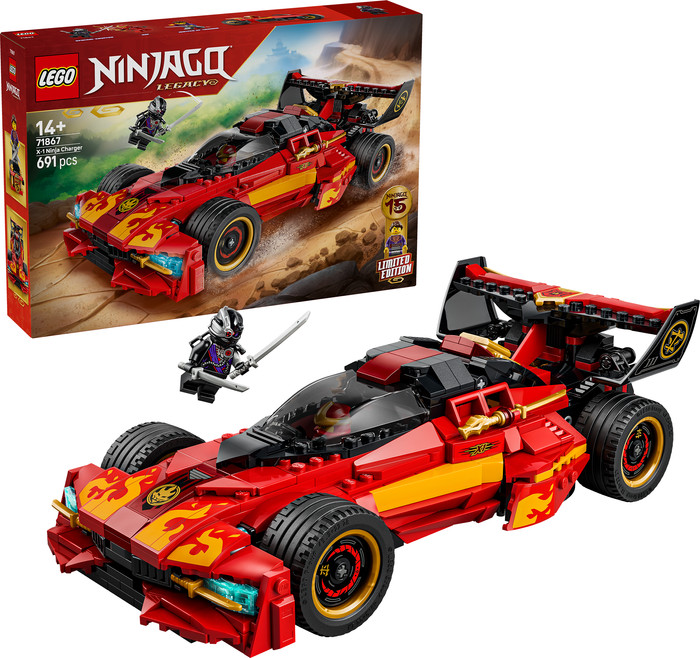 LEGO Ninjago 15-jarig jubileum: X-1 Ninja Charger 71867 rechterkant
