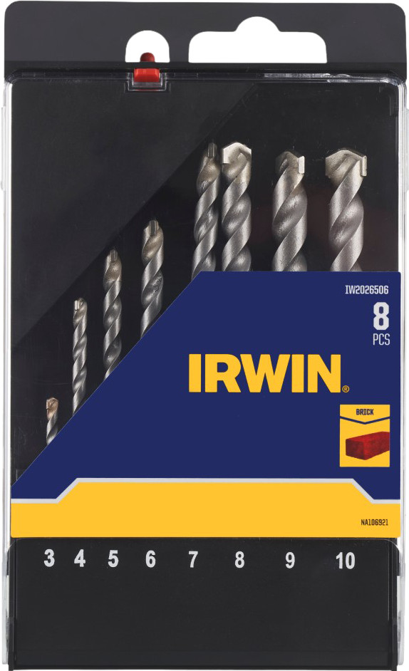 Irwin 8-delige HEX Steenboren Set verpakking