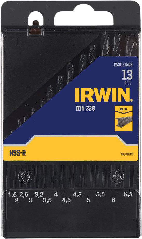 Irwin Set de Forets à Métal HSS 13 Pièces emballage
