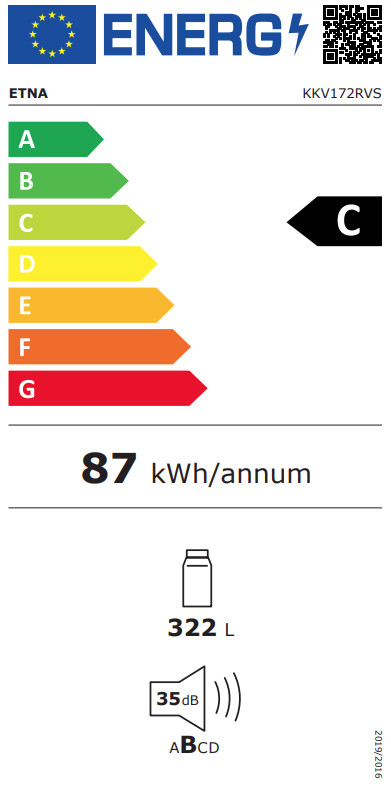 ETNA KKV172RVS energy label
