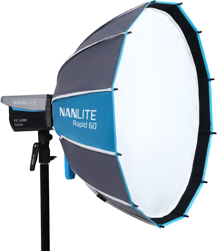 Nanlite Rapid 60 FM Mount Softbox côté gauche
