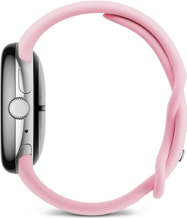 Google Pixel Watch 3 Argent/Rose 41 mm côté droit