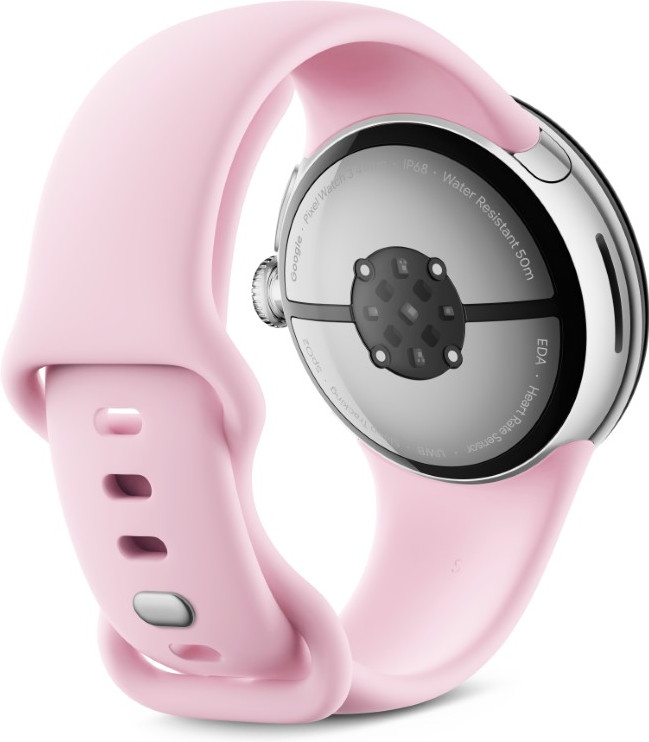 Google Pixel Watch 3 Argent/Rose 41 mm arrière