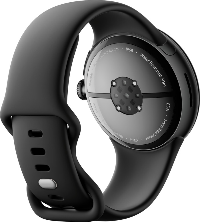Google Pixel Watch 3 Black 45mm back