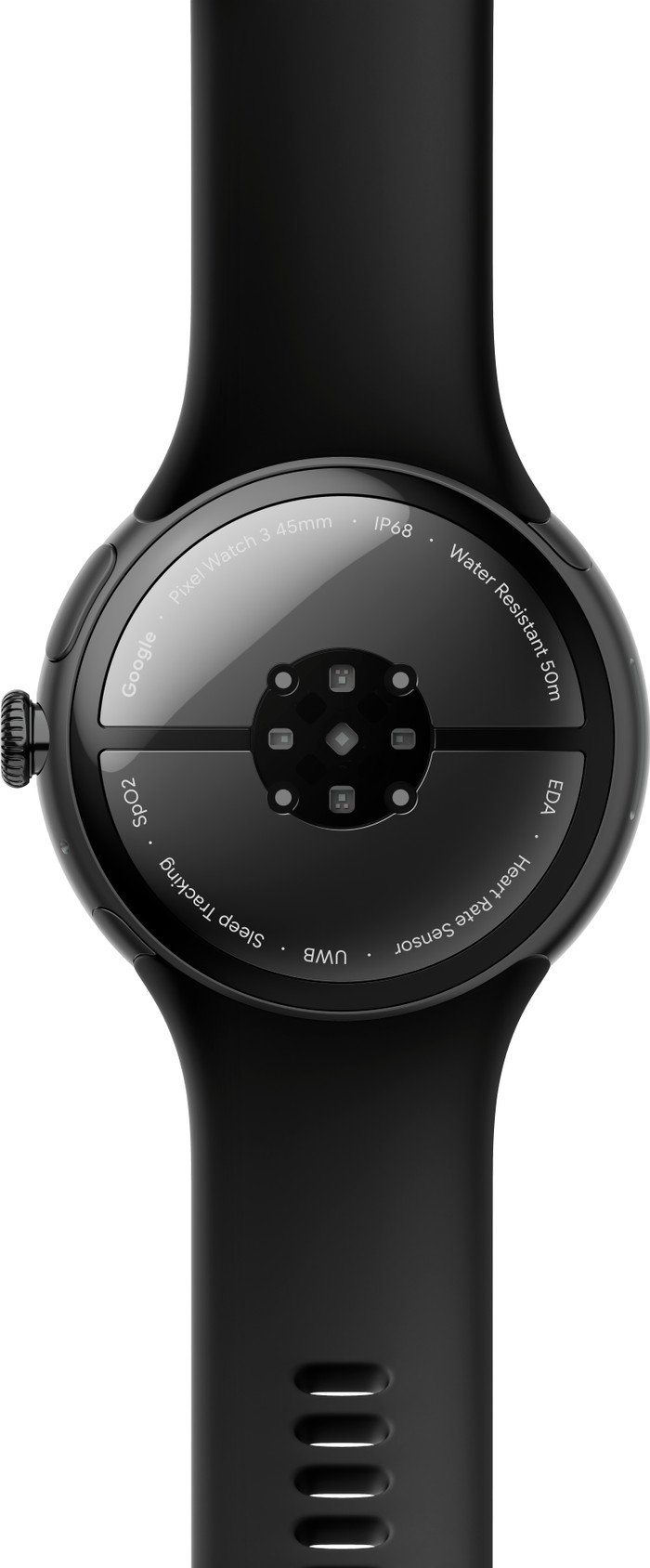 Google Pixel Watch 3 Black 45mm back
