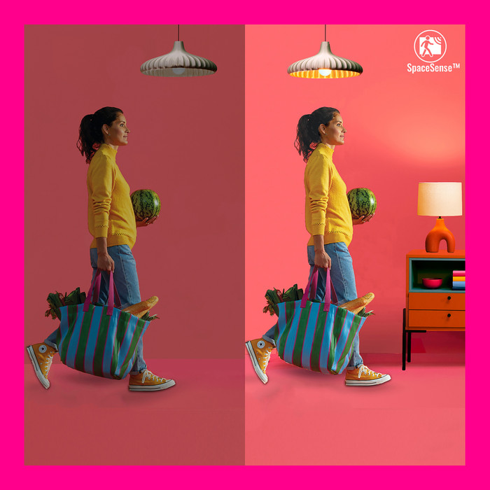 WiZ Plafondlamp SuperSlim - alle tinten wit licht - zwart visual leverancier