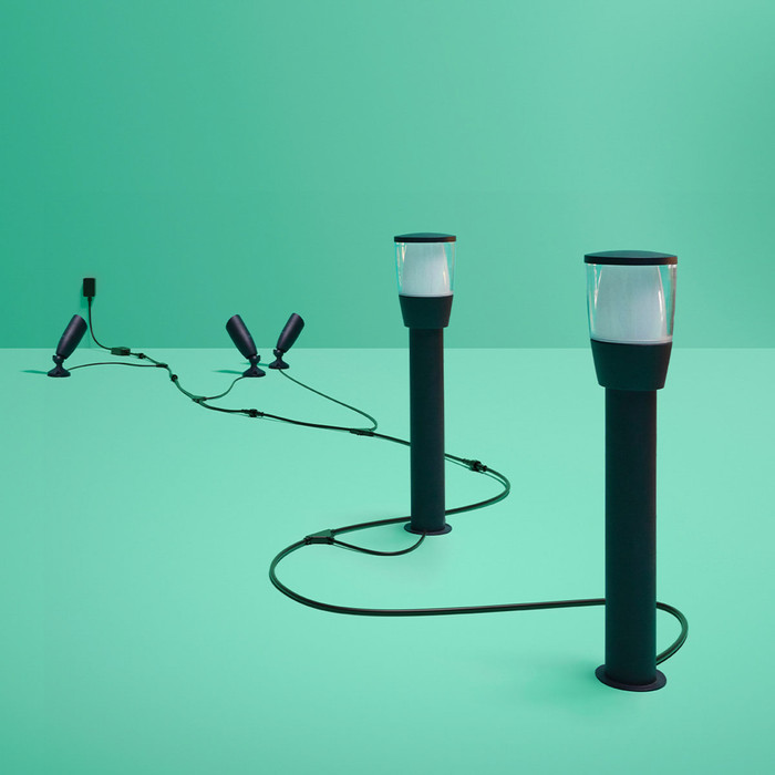 WiZ Elpas - Tuinpaal - Gekleurd en wit licht - Zwart - starterset visual leverancier