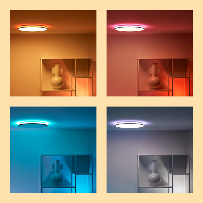 WiZ Ceiling Lamp Rune - Colored and White Light - Black visual supplier