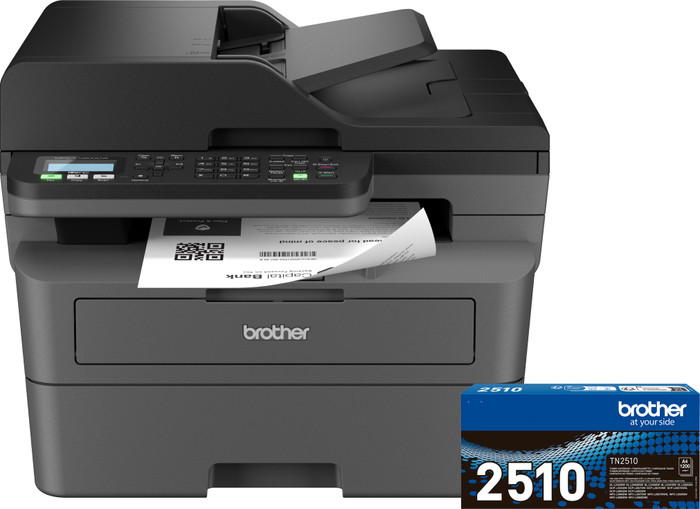 Brother MFC-L2800DW + 1 Extra Black Toner Cartridge Main Image