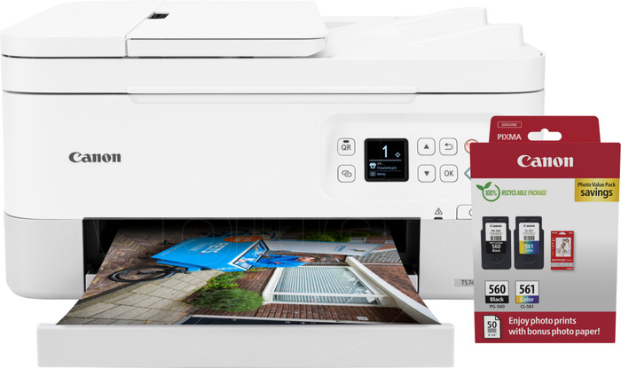 Canon PIXMA TS7451I + 1 Set d'Encre Supplémentaire + Papier Photo Main Image