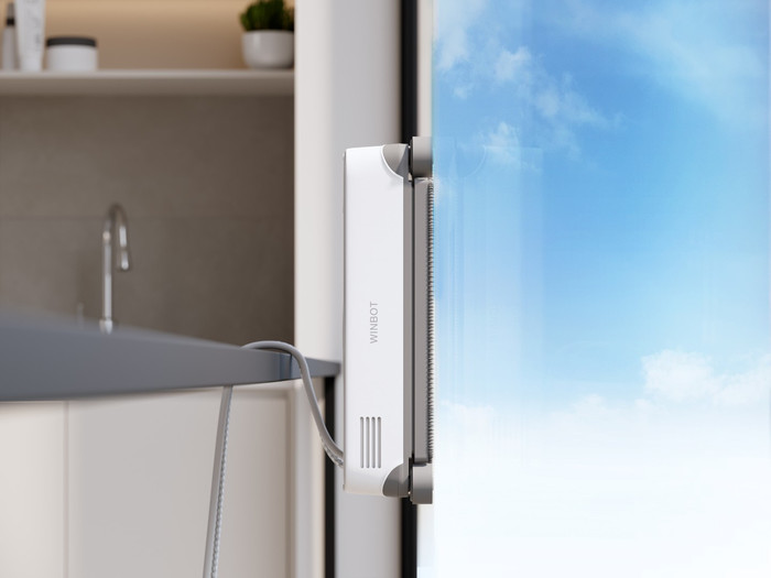 Ecovacs WINBOT mini 2 product in gebruik