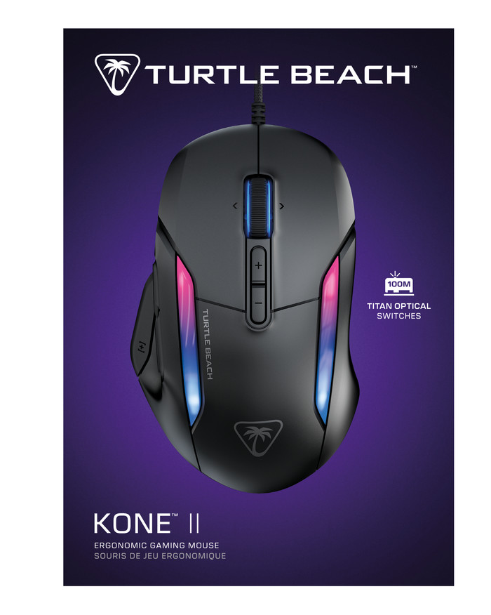 Turtle Beach Kone II Wired Gaming Mouse Black packaging