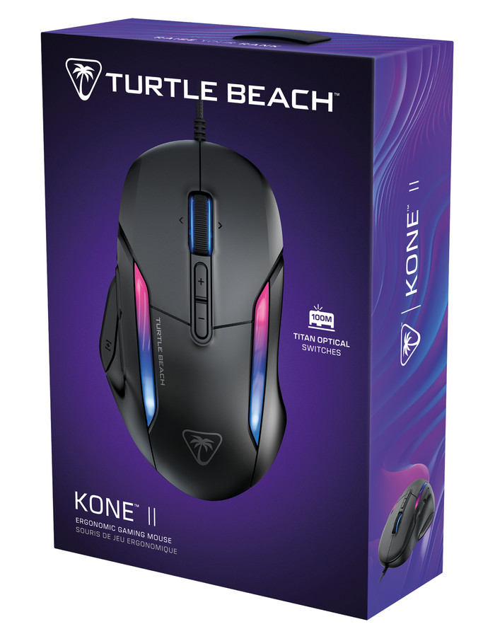 Turtle Beach Kone II Wired Gaming Mouse Black packaging