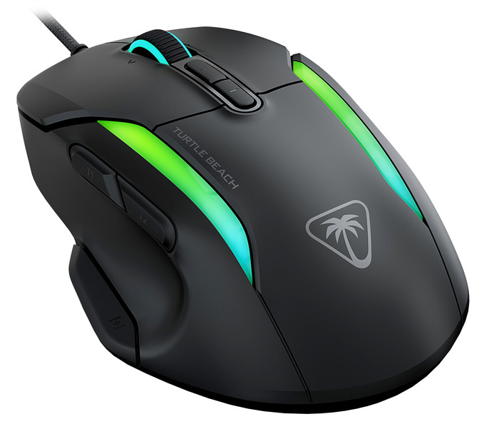 Turtle Beach Kone II Wired Gaming Mouse Black left side