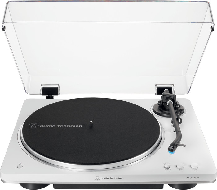 Audio-Technica AT-LP70xBT White front