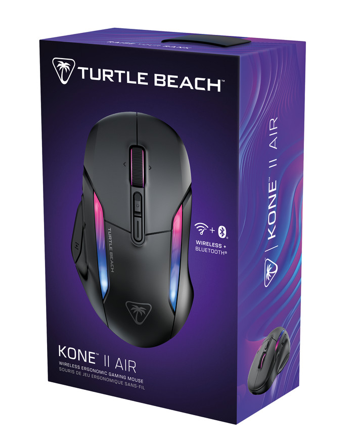 Turtle Beach Kone II AIR Souris Gamer Sans Fil Noir emballage