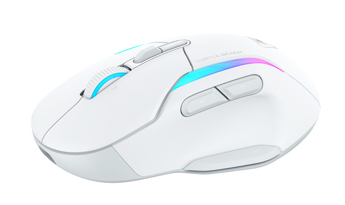 Turtle Beach Kone II AIR Souris Gamer Sans Fil Blanc côté gauche