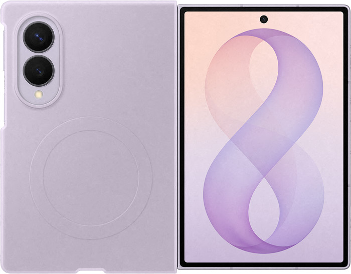 Samsung Galaxy Z Fold 8 Silicone Back Cover with Magnet Purple Main Image