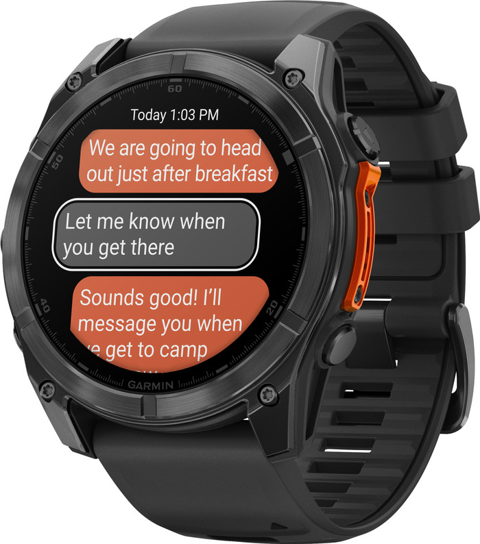 Garmin Fenix 8 Black 51mm right side