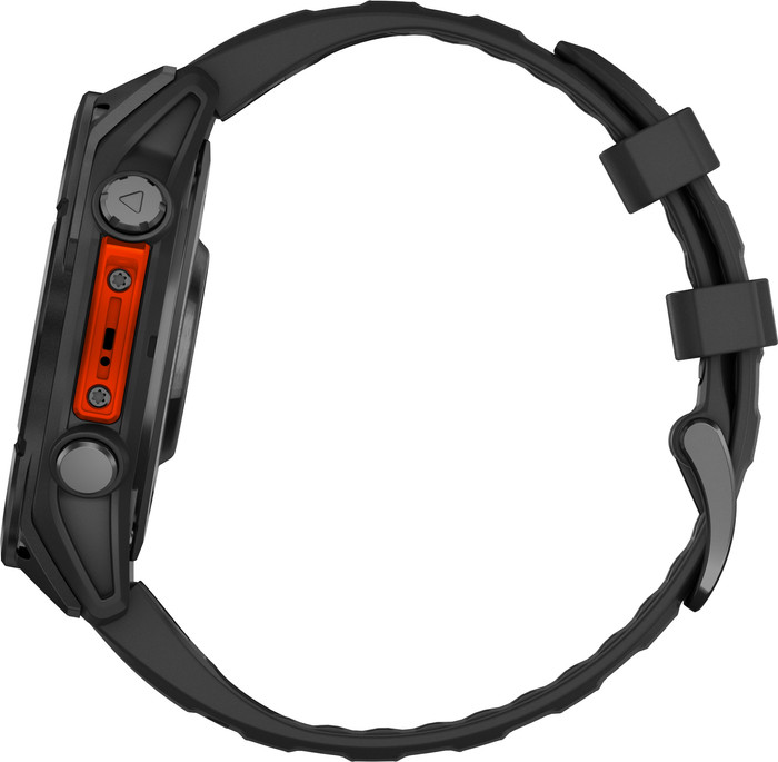 Garmin Fenix 8 Noir 47 mm côté gauche