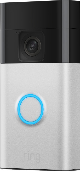 Ring Battery Video Doorbell Nickel + Chime right side