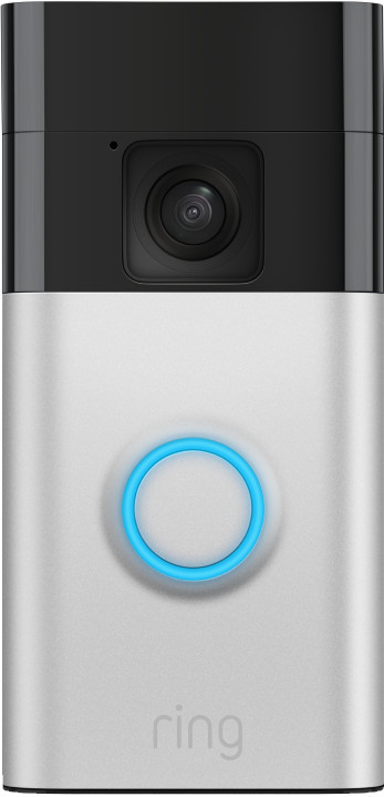 Ring Battery Video Doorbell Nickel + Chime front