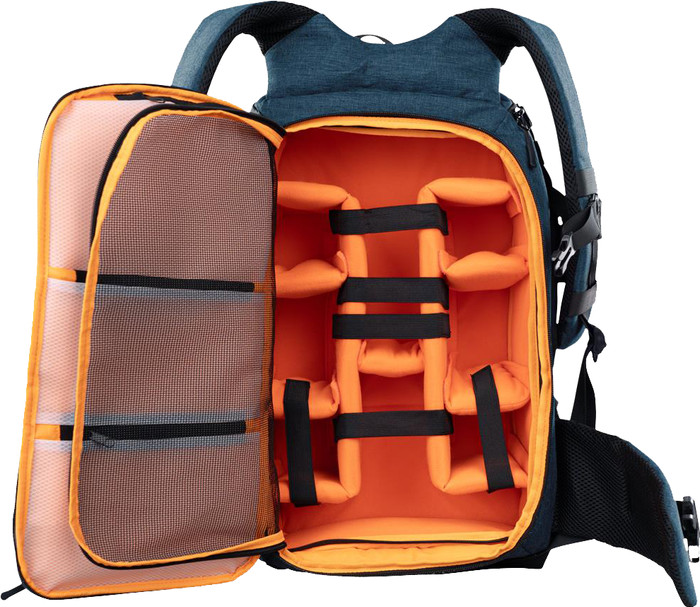 Dörr Photo Backpack Prag Pro 20L Blauw binnenkant