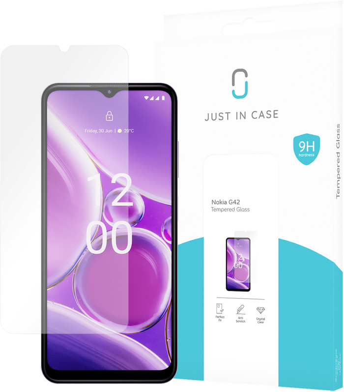Just in Case Tempered Glass Nokia G42 Screen Protector packaging