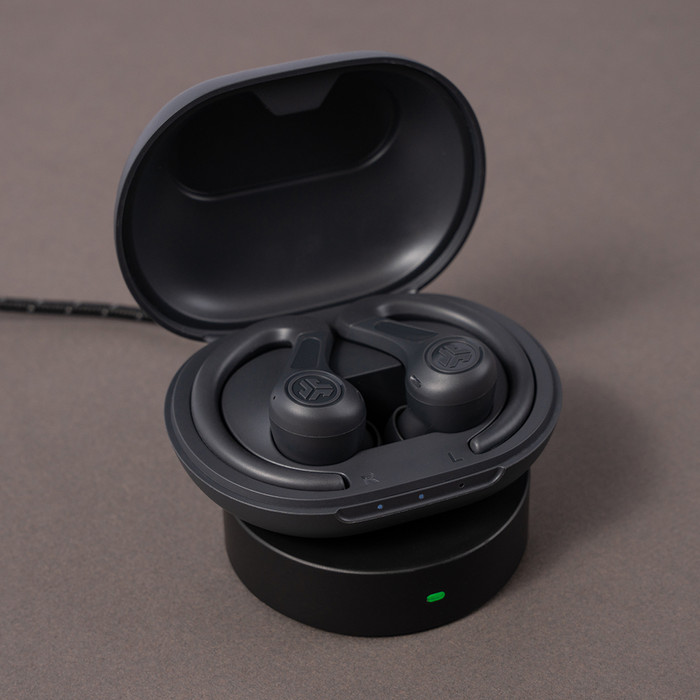 JLab Jbuds Sport ANC 4 Gris produit à l'usage