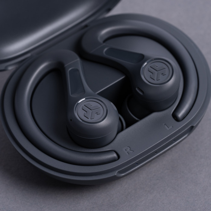 JLab Jbuds Sport ANC 4 Gris produit à l'usage