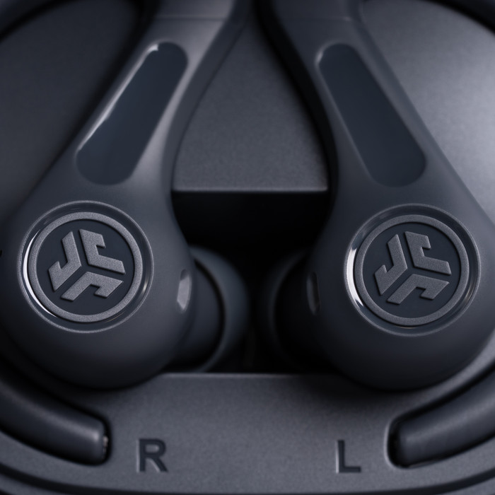 JLab Jbuds Sport ANC 4 Gris produit à l'usage