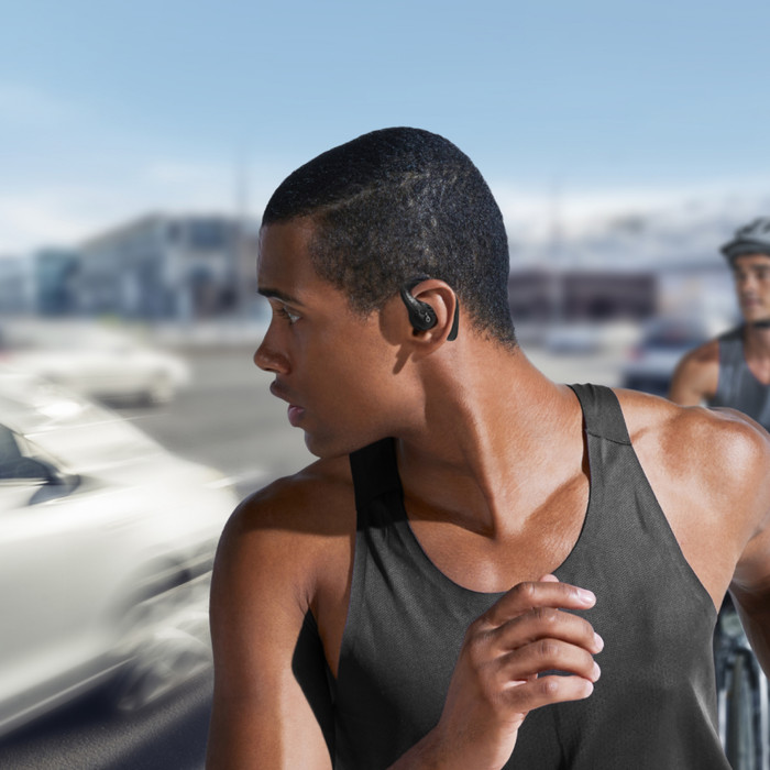 soundcore AeroFit Pro Black product in use