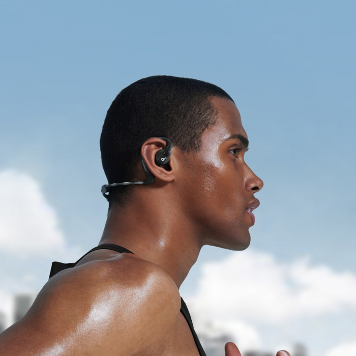 soundcore AeroFit Pro Black product in use