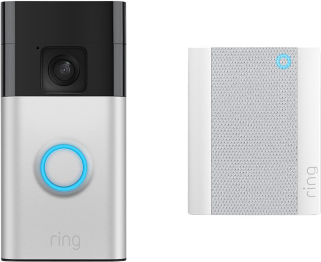 Ring Battery Video Doorbell Nickel + Chime Main Image