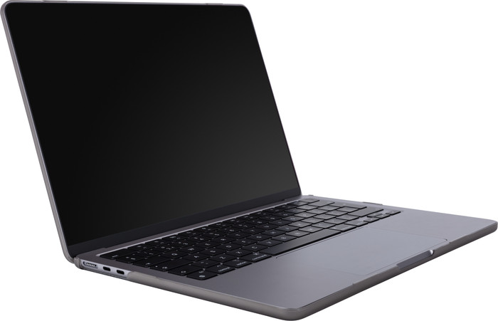 BlueBuilt Hard Case Gray for MacBook Air 13.6 inches M2/M3/M4 inside